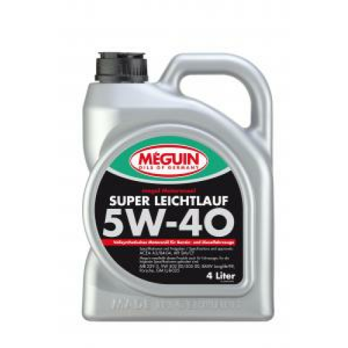 Синтетическое моторное масло Megol Motorenoel Super Leichtlauf 5W-40 - 4 л Синтетическое моторное масло Megol Motorenoel Super Leichtlauf 5W-40 - 4 л